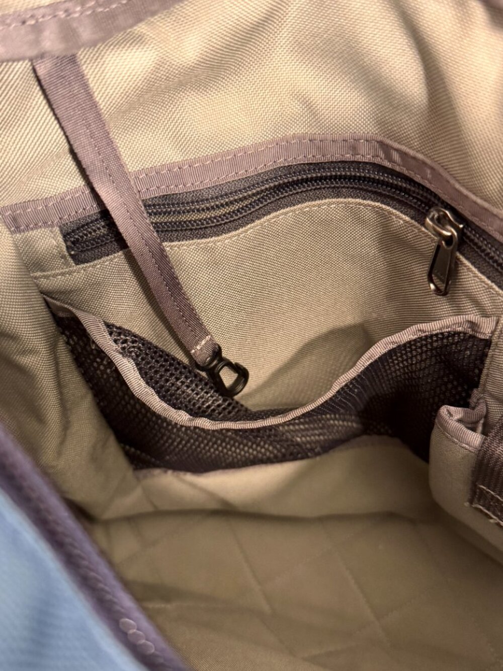 Patagonia Tote Bag Teal Blue Laptop Work Travel Zip Top Organizer 16" - Picture 5 of 11